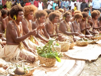 Tatalonga ceremony during the reconciliation. Photo: SIBC.