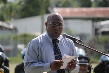 Permanent Secretary of Police and Correctional Services Edmond Sikua. Photo credit: SIBC.