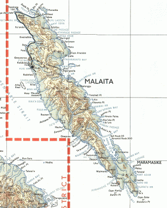 A map of Malaita Province. Photo credit: SIBC.