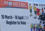 A billboard advertisement of the registration exercise. Photo: SIBC.