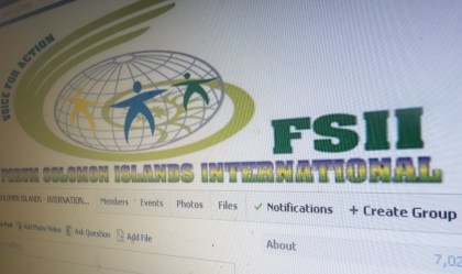 The Facebook page of the Forum Solomon Islands International. Photo: SIBC.