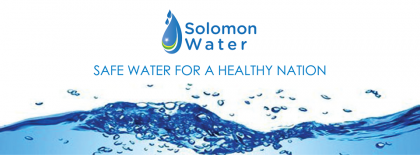 A Solomon Water logo. Photo credit: Solomon Water.