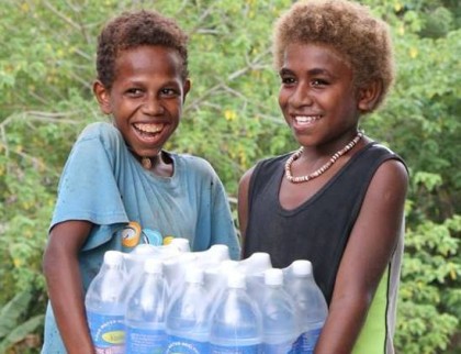 Some of the clean drinking water provided by Australia. Photo credit: Australia in Solomon Islands.