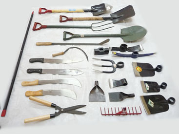 Examples of Agriculture tools. Photo credit: B2B Information blog.