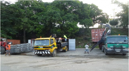The Bailey Bridge has arrived. Photo credit: NZ Honiara High Commission Office.