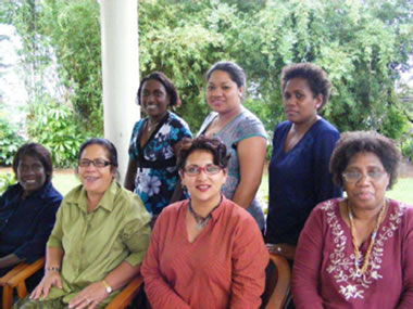 Members of NWC at a meeting in Fiji. Photo credit: PINA.