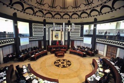 Inside the National Parliament. Photo credit: National Parliament of Solomon Islands.