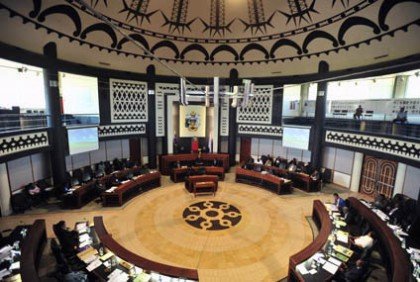 Members inside the National Parliament during the debates. Photo credit: National Parliament of Solomon Islands.