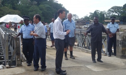 Prime Minister Gordon Darcy Lilo after officially opening the bridge. Photo credit: SIBC.