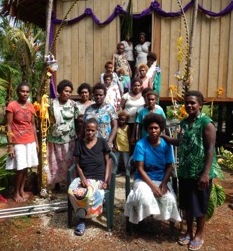 The new sewing training facility and its founding members, which includes two amputees. Photo credit: Australian High Commission Office, Honiara.