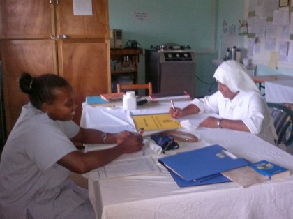 Nurses at the Good Samaritan hospital at Tetere in North Guadalcanal. Photo credit: SIBC.