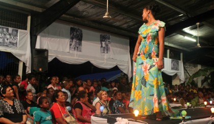 A recent fashion show during the Festival of Pacific Arts in Honiara. photo credit: VSA.
