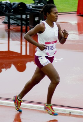 Sharon Firisua at the 2014 Commonwealth Games in Glasgow. Photo credit: Reports' Academy.