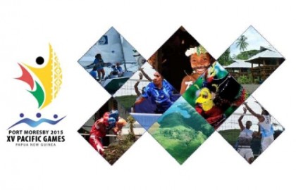 The 2015 South Pacific Games logo. Photo credit: Papua new Guinea Travel.