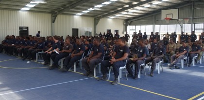 The police officers who received their certificates after the POM training. Photo credit: SIBC.