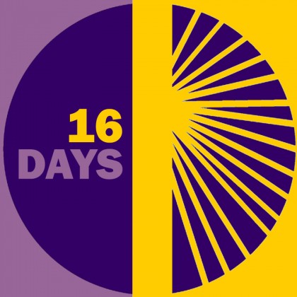 16 Days of Activism logo. Photo credit: 16dayscwgl.rutgers.edu