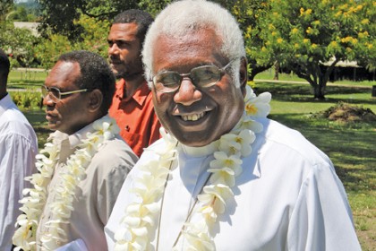 Retired Archbishop of the Anglican Church of Melanesia the Most Reverend David Vunagi. Photo credit: http://www.anglicannesw.org