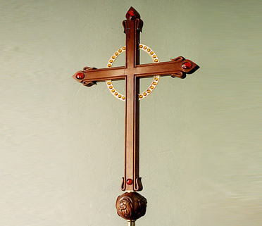 Church crucifix. Photo credit:  www.desmarais-robitaille.com