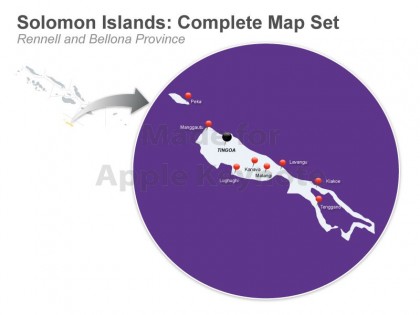 Rennell Bellona Province map. Photo credit: www.muezart.com