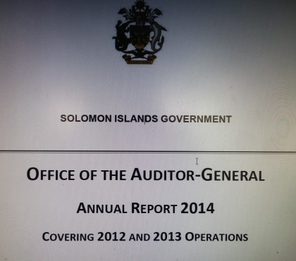 The Audit Report 2014. Photo credit: SIBC.