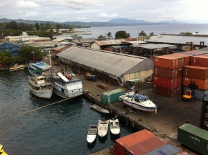 The Honiara Port. Photo credit: www.amstec.com.au