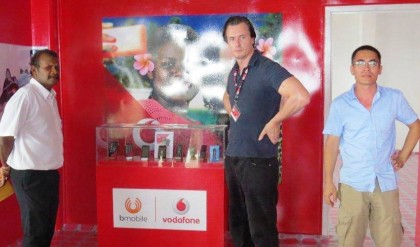 Bmobile Vodafone CEO and Deputy Premier Alick Maeaba at the opening. Photo credit: Bmobile Vodafone.