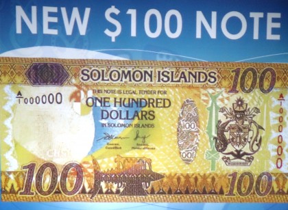 The new $100 Bill. Photo credit: SIBC.
