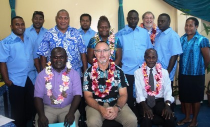 The ASYCUDA team and VIPs at the launching. Photo credit: Honiara's Australian High Commission Office.