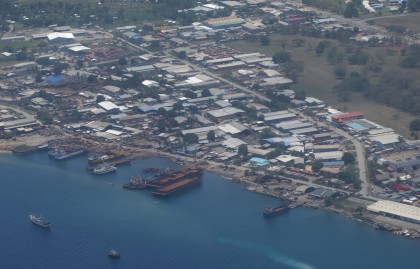 An Ariel view of Ranadi, Honiara. Photo credit: SIBC.