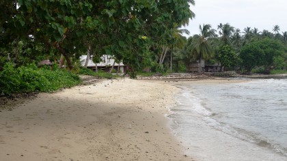 Shoreline in one of the villages. Photo credit: SIBC.