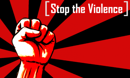 Stop violence. Photo credit: catenergy.deviantart.com