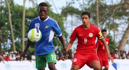 2015 U-20 golden boot winner Larry Zama had to earn his spot in the U-20 squad. Image: OFC Media.
