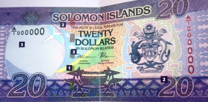 The new $20 bank note. Photo credit: SIBC.