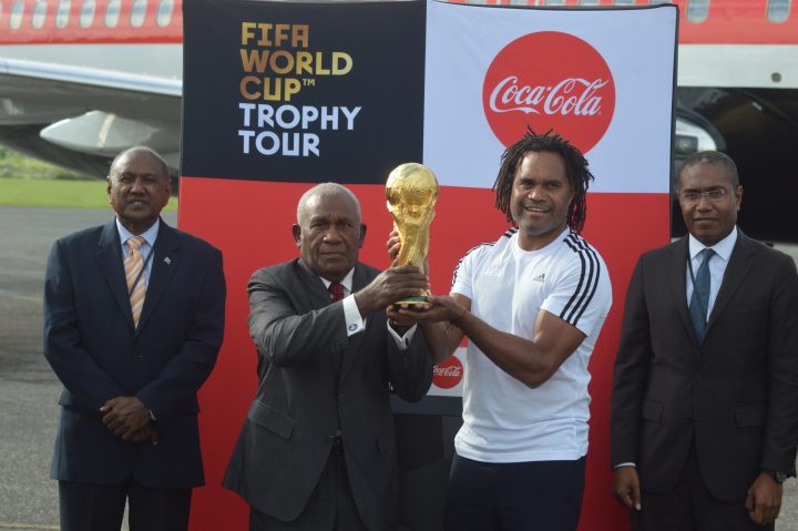 FIFA World Cup trophy visits the Solomons
