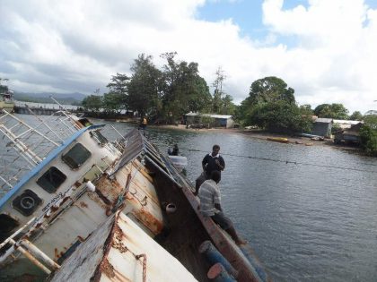 Oil Spill ravages Namuga shoreline