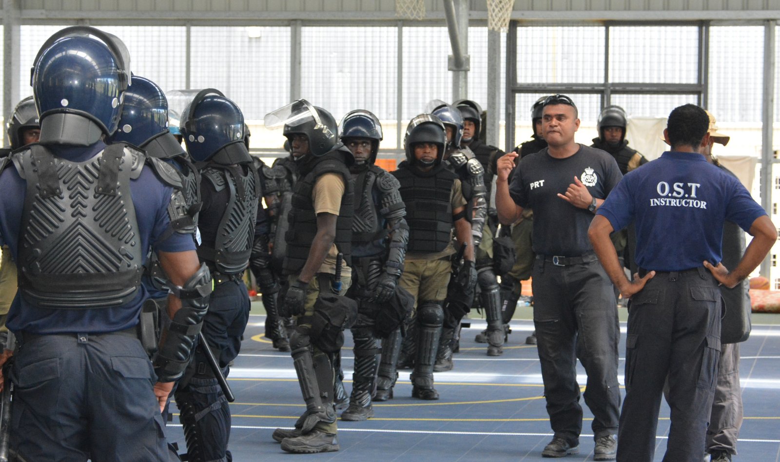 Police Officer During The Training SIBC