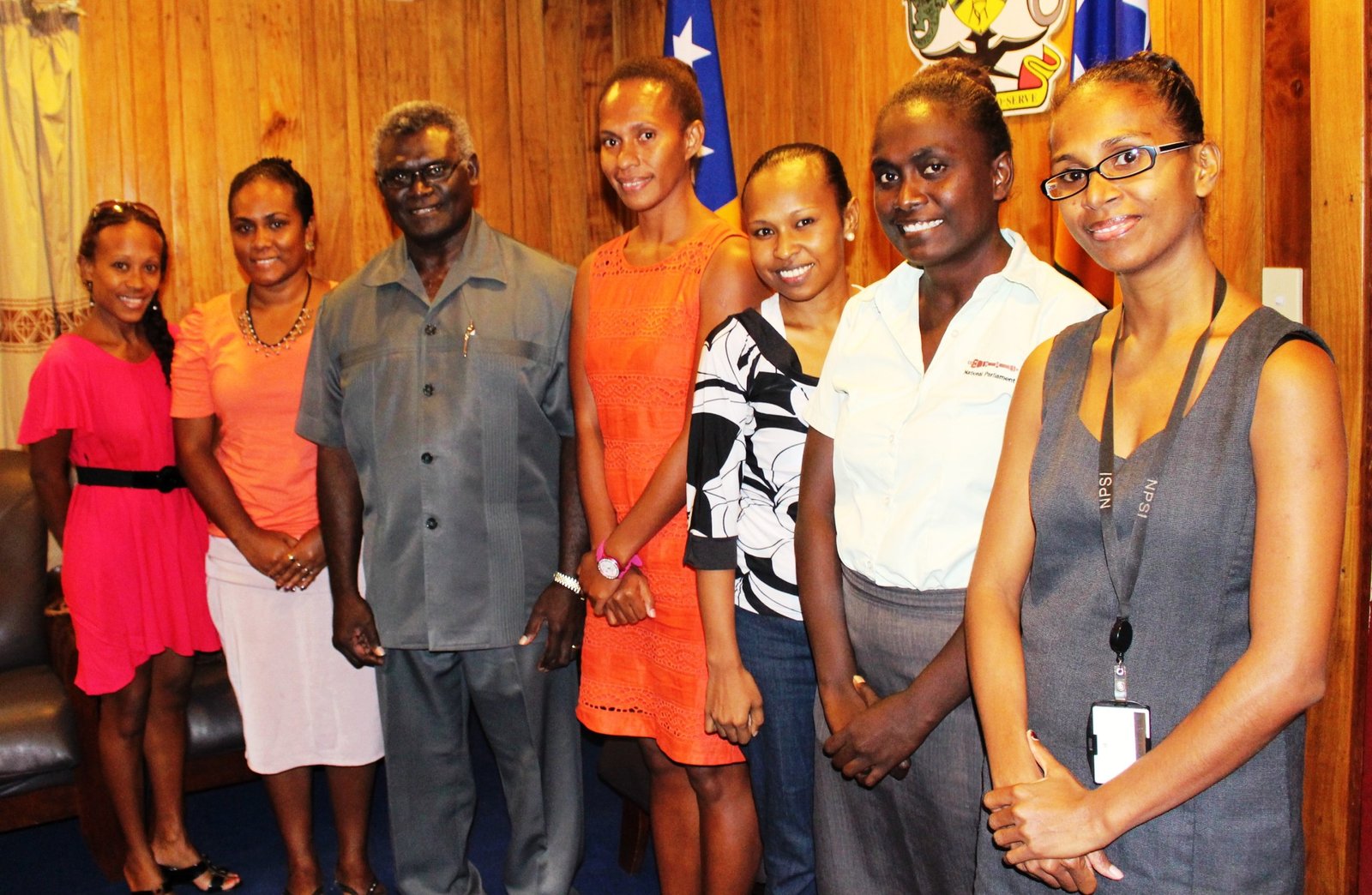 Prime Minister Manasseh Sogavare and the YWPG Executive Member – SIBC ...