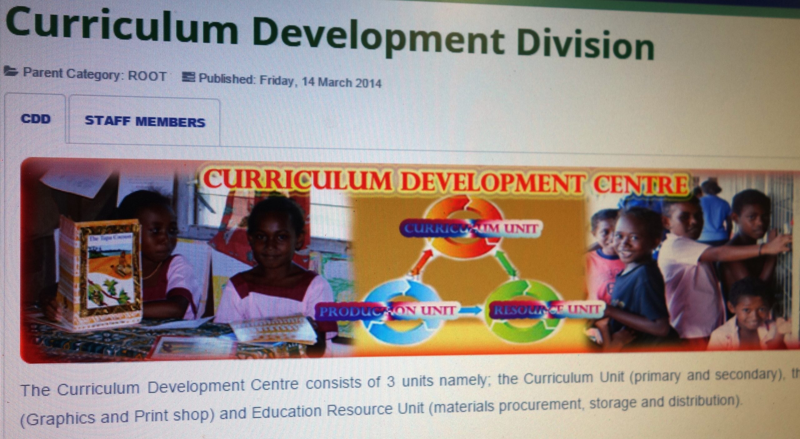 The Curriculum Development Centre – SIBC| Voice Of The Nation