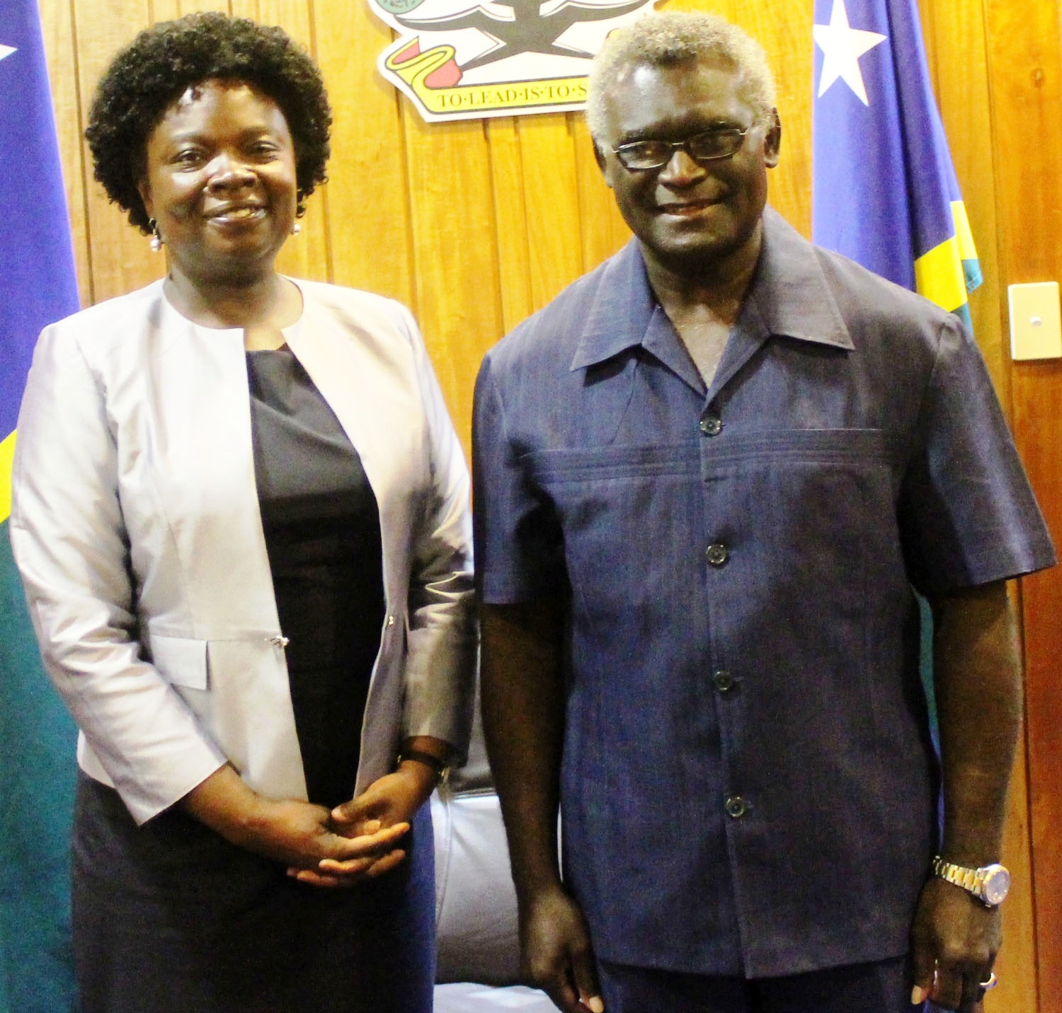 Prime Minister Manasseh Sogavare and World BankVice-President, East ...