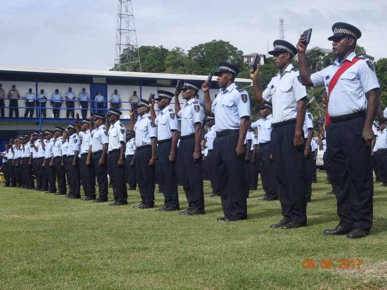 After almost 14 years, the Solomon Islands Police force now has guns | SIBC