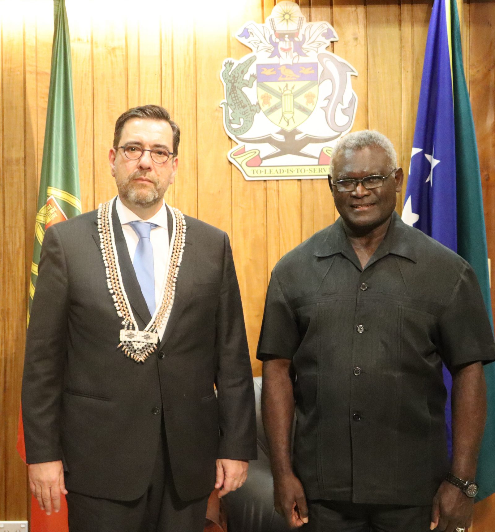 PM Sogavare welcomes Portugal’s Ambassador to SI H.E Pedro Rodrigues Da ...