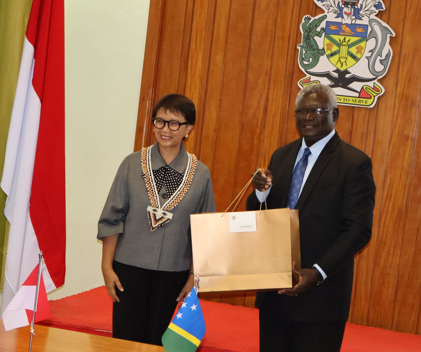 Indonesian Foreign Minister pays courtesy call on PM Sogavare - Solomon