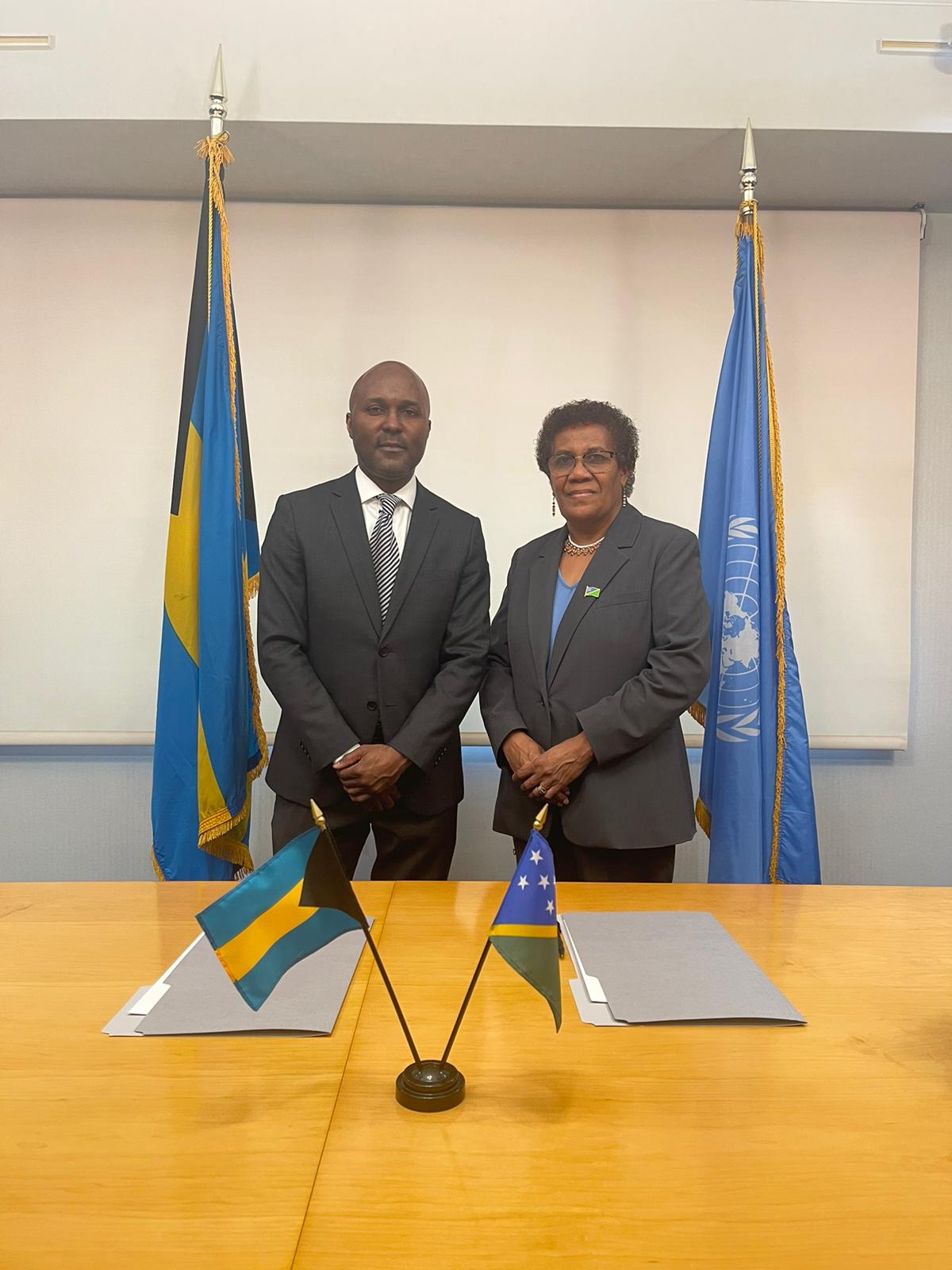Solomon Islands establishes diplomatic relations with the Commonwealth of Bahamas