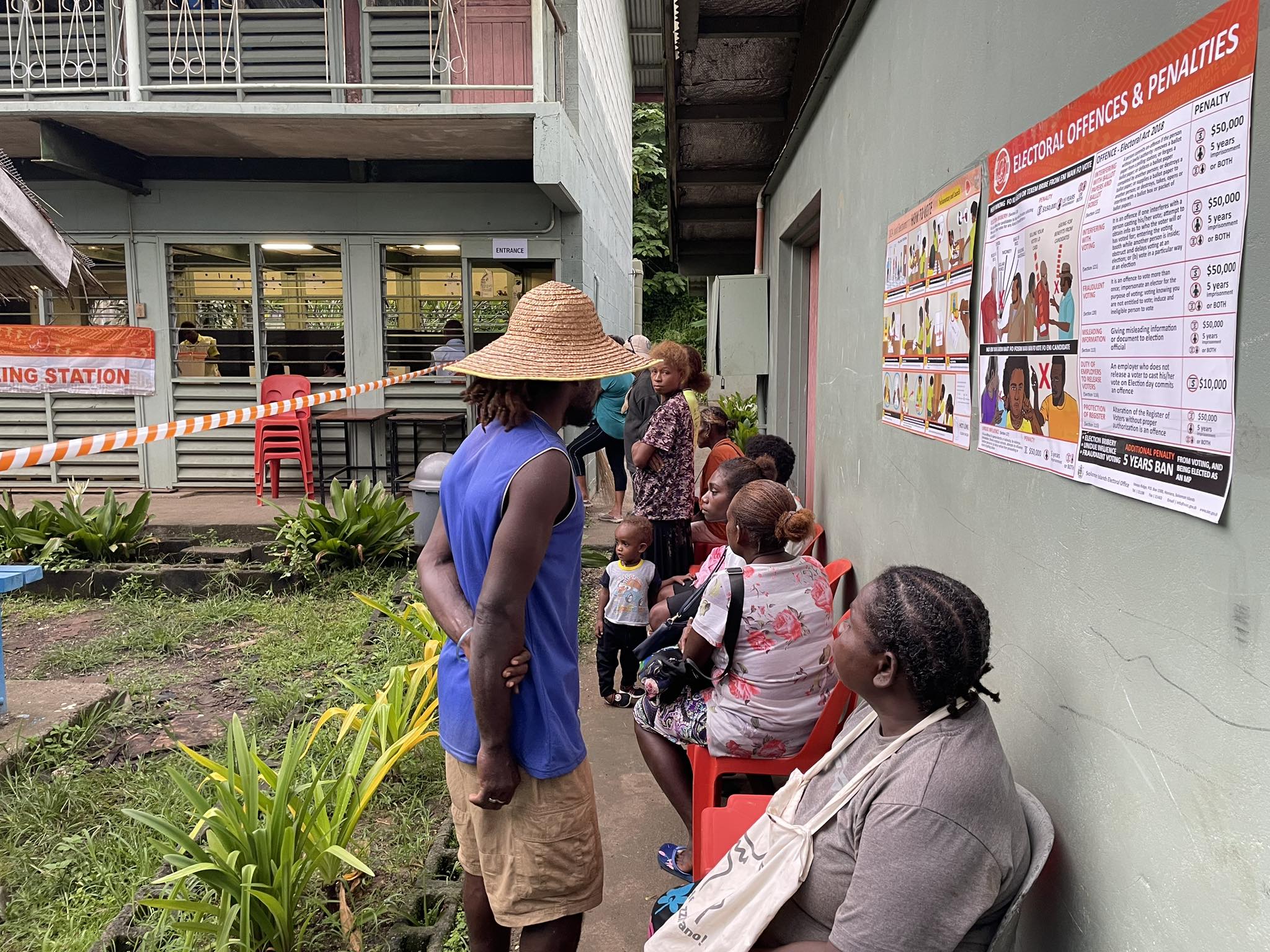 Polling day in Solomon Islands