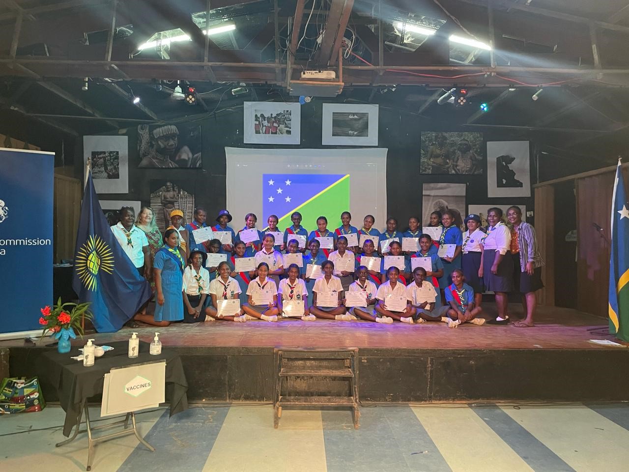 British High Commission Honiara celebrates Commonwealth Day with Girl Guides at Dreamcast.