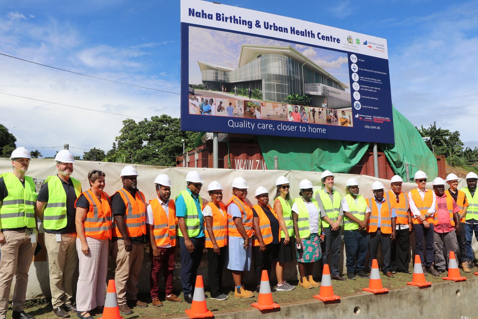 Solomon Islands Health Minister and Australian Ambassador for Global Health Inspect Progress of Naha Birthing and Urban Health Centre