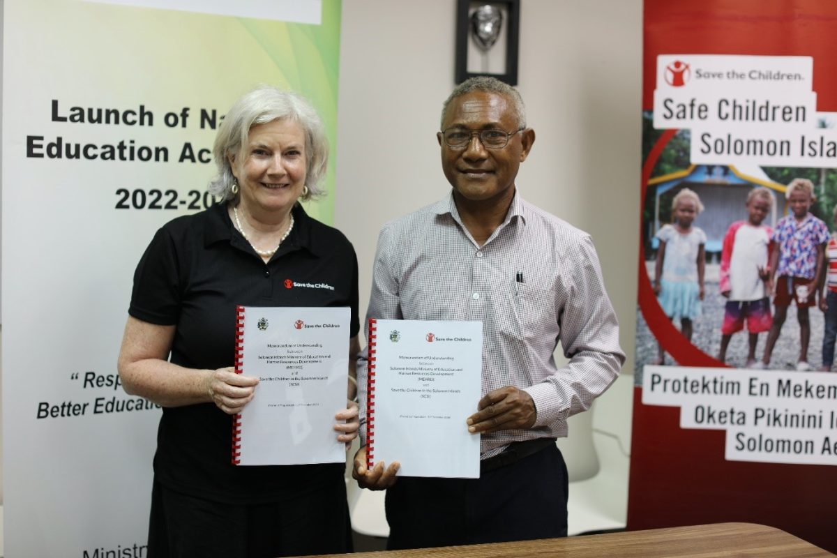 MEHRD formalizes a Memorandum of Agreement with Save the Children in ...