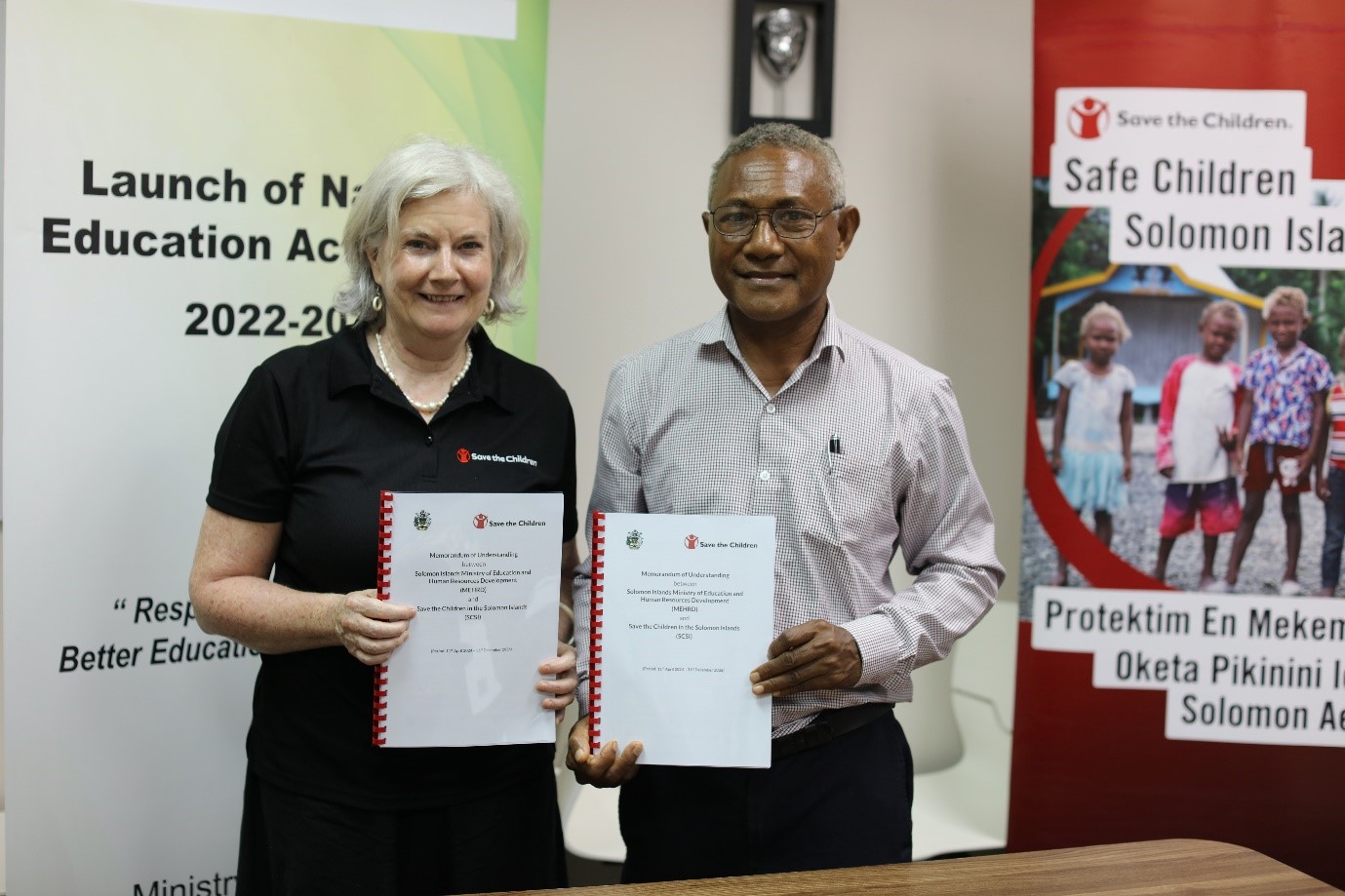 MEHRD formalizes a Memorandum of Agreement with Save the Children in the Solomon Islands