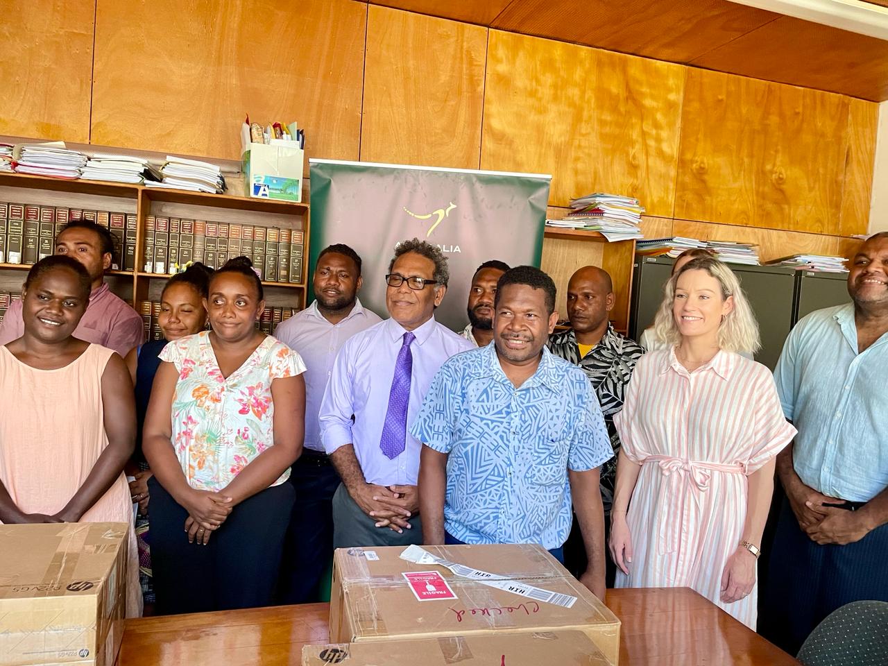 Australia supporting the Solomon Islands Law Reform Commission with new ICT equipment