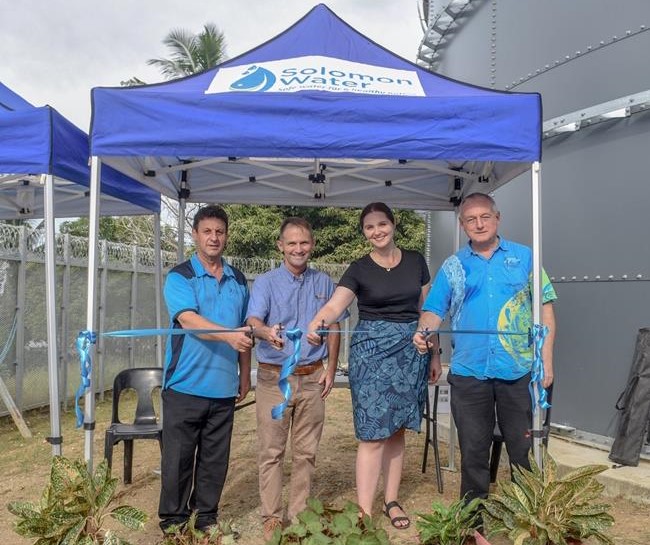 SOLOMON WATER CELEBRATES SUCCESSFUL COMPLETION OF HONIARA WATER TANK AND LINER INSTALLATION PROJECT